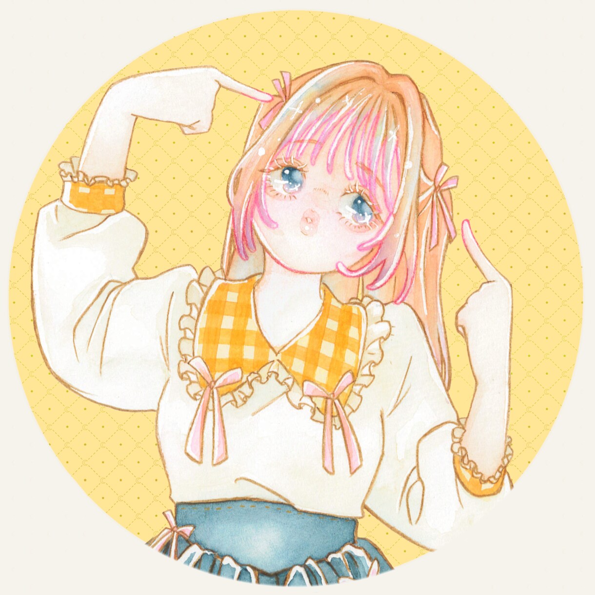 透明感×ガーリーなSNSアイコン描きます きらめく水彩ガーリーアイコン描きます✿︎ イメージ6