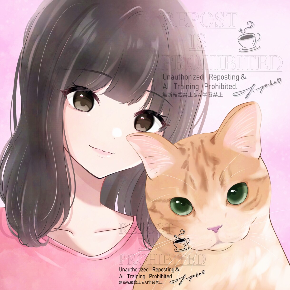 専業絵師がペット様の似顔絵お描きします 大切なペット様との似顔絵☆心を込めてお描きします！実績多数☆ イメージ1