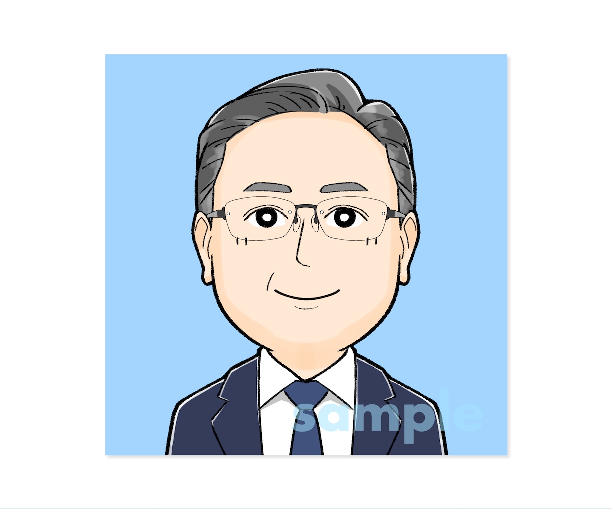 シンプルすぎず可愛い♪優しい好印象似顔絵描きます デフォルメ☆SNSやブログのアイコンお名刺に◎プレゼントにも イメージ7