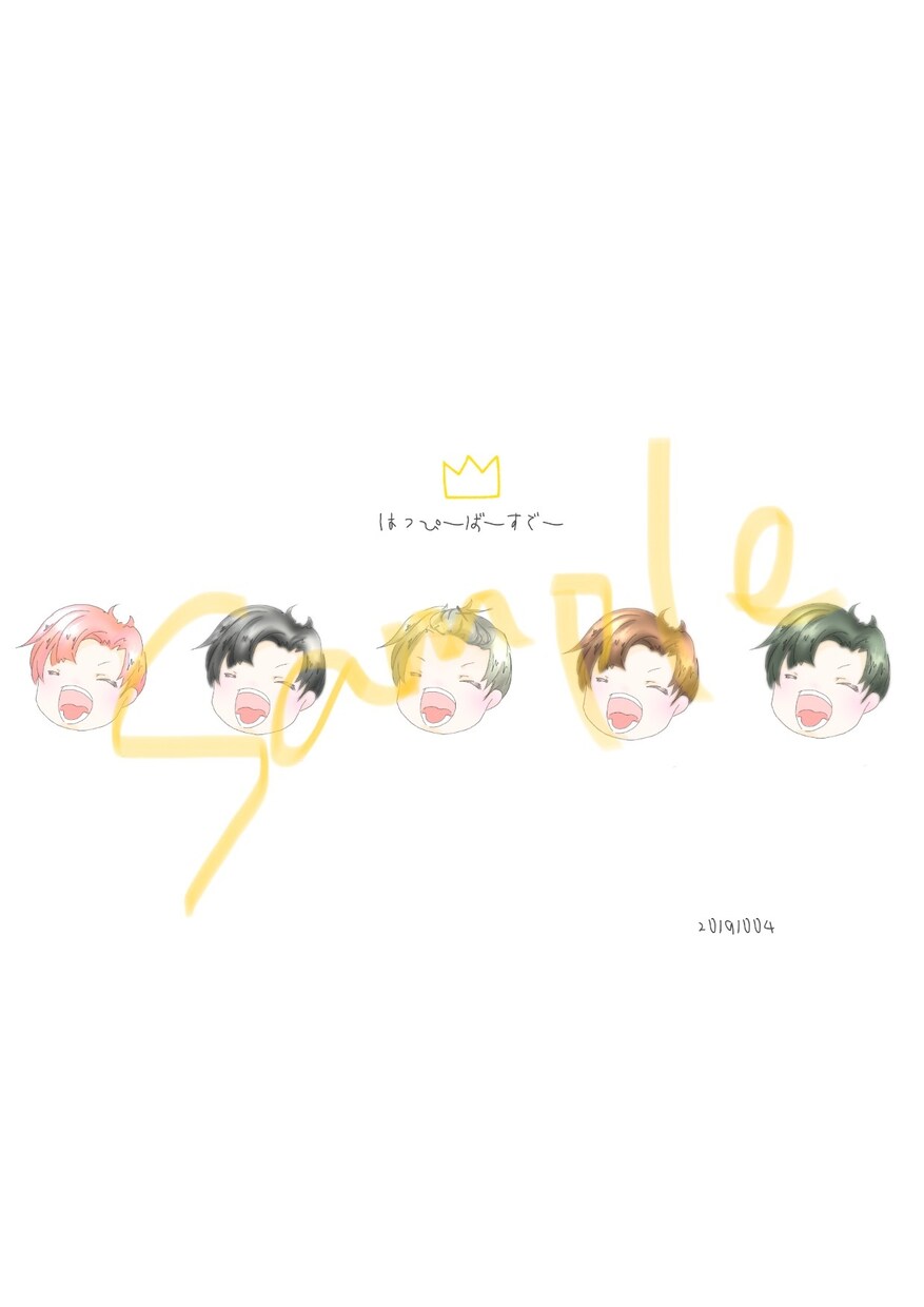 アイコン、推しのイラスト描きます オリジナルイラストで推しアピ&お祝い イメージ1