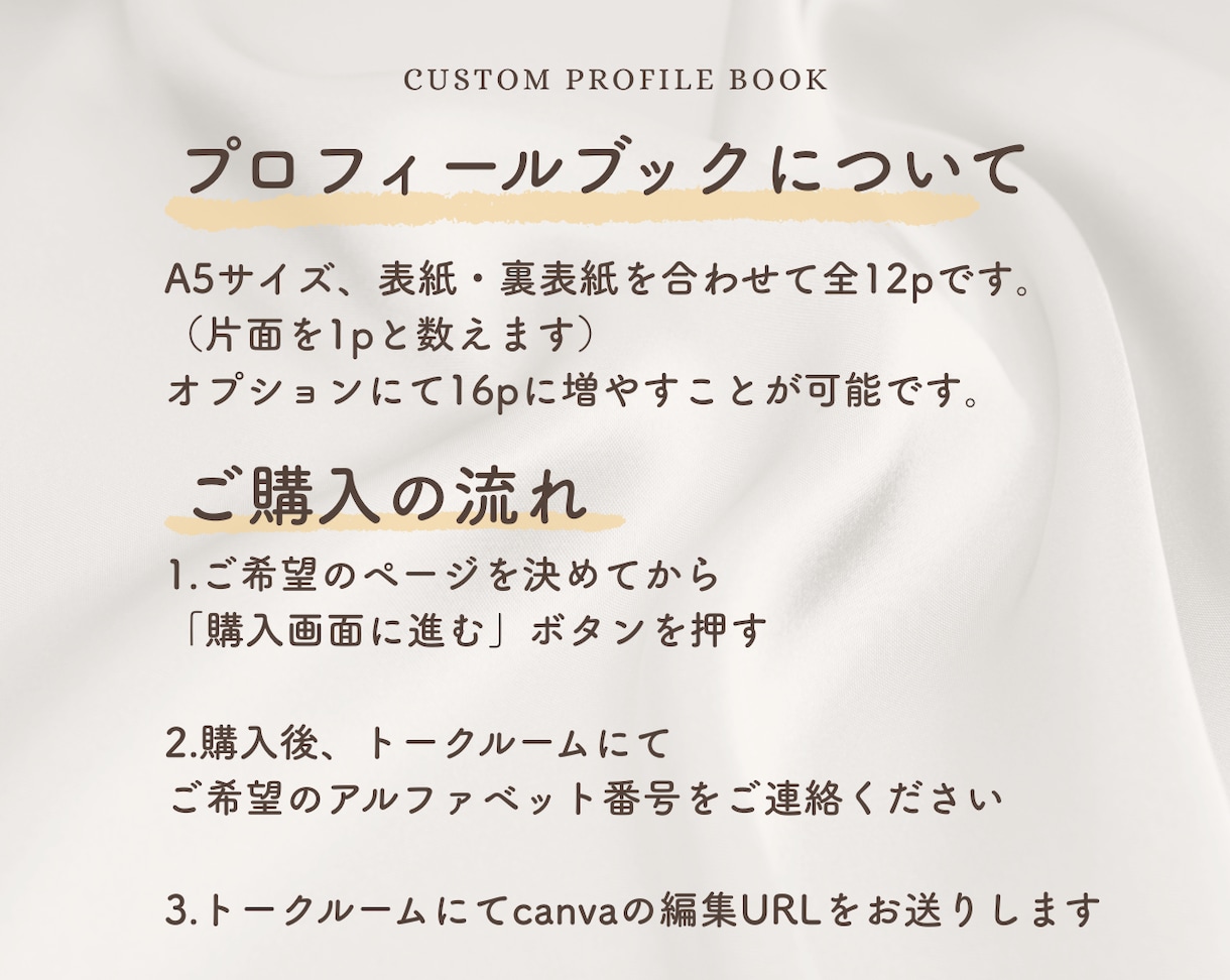 ページを選べる◎プロフィールブック作れます お好きなデザインを組み合わせて作る♡雑誌風プロフィールブック イメージ2