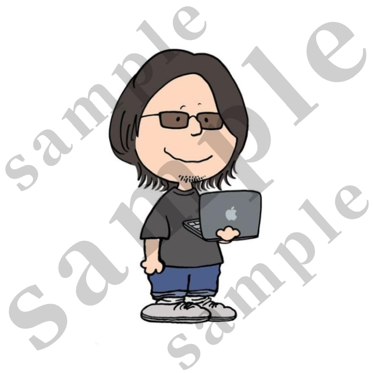 PEANUTS風の似顔絵描きます SNSのアイコン•プレゼント似顔絵に是非どうぞ！ イメージ2