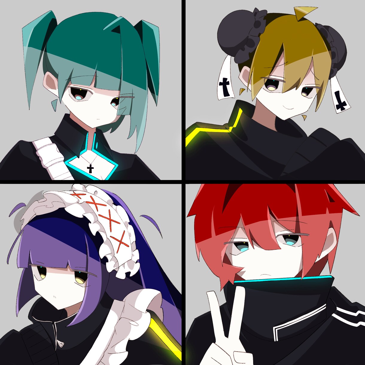 SNS用のかっこかわいい女の子、男の子を描きます アニメ塗りで雰囲気のあるイラスト イメージ2