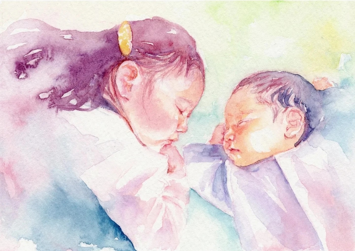 たいせつな方の似顔絵お描きします ご家族のたいせつな一瞬を飾ろう イメージ1