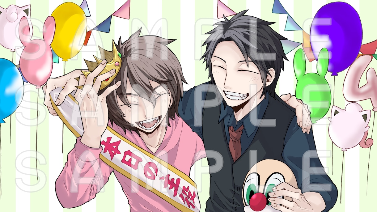 １枚絵(等身)を制作します サムネなど様々な用途に使用できるイラストを制作します イメージ1