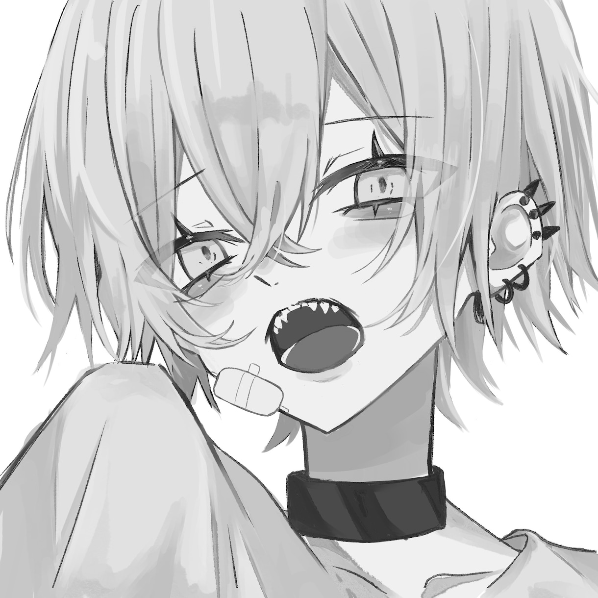 アイコンなどのイラストを制作します 主に白黒キャラクターイラストを制作します。 イメージ1