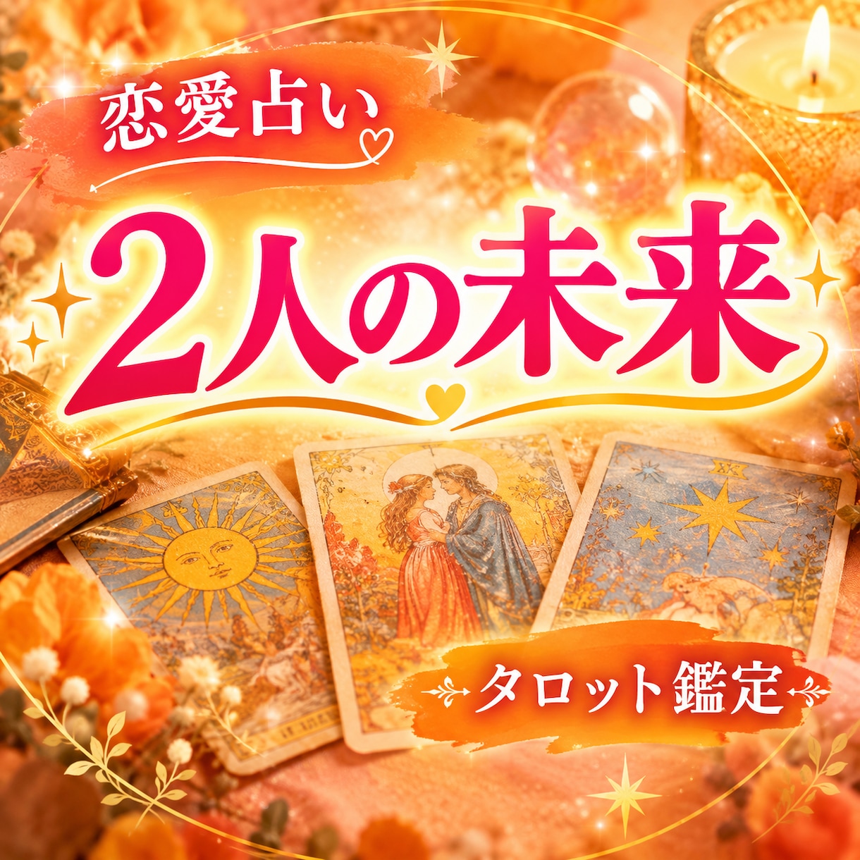 もうひとりで悩まないで。あなたの恋を応援します 片想い、復縁、複雑恋…悩める恋をタロットで鑑定 イメージ1