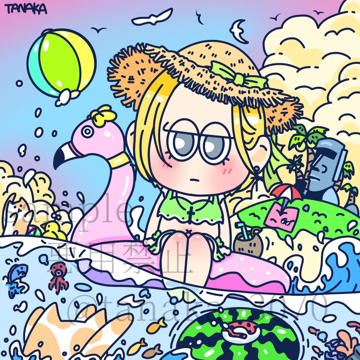 キャッチーで目を引くイラストを描きます 商用/二次◎SNSアイコン.似顔絵.ジャケットなど！！ イメージ2