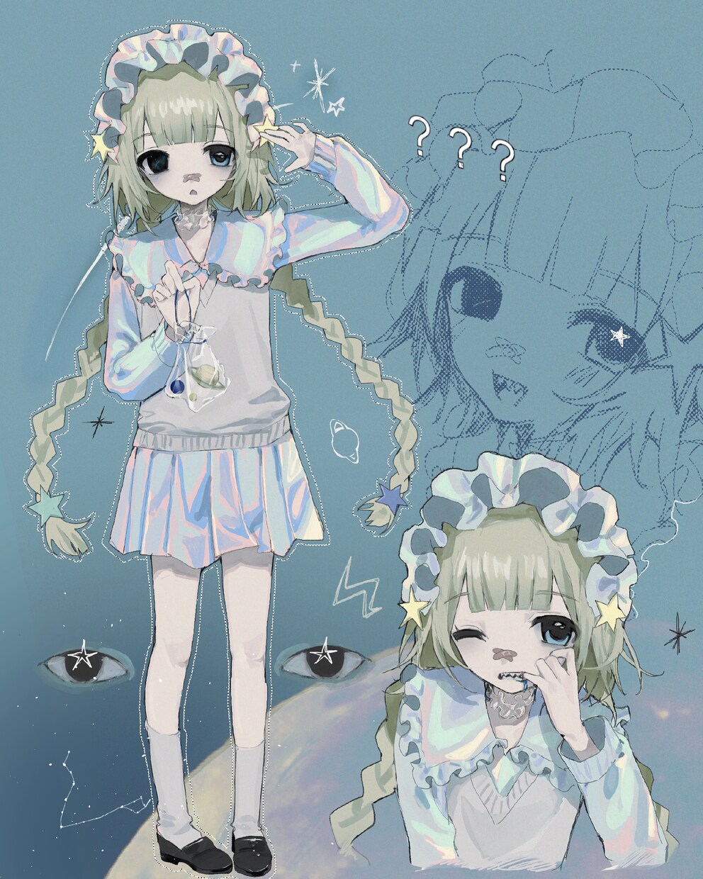 少しダークでかわいい絵を描きます キャラクターデザインも可。修正何回でもOK イメージ4