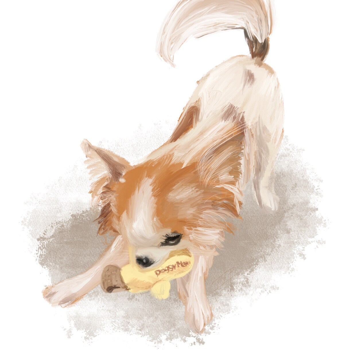 ペットの写真をそのままイラストにします あなたのうちの子をふわっと油絵風の可愛いイラストに！ イメージ7