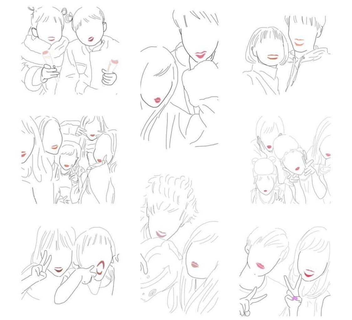SNSなど似顔絵アイコン作ります 誰ともかぶらない素敵なアイコンに♩ イメージ3