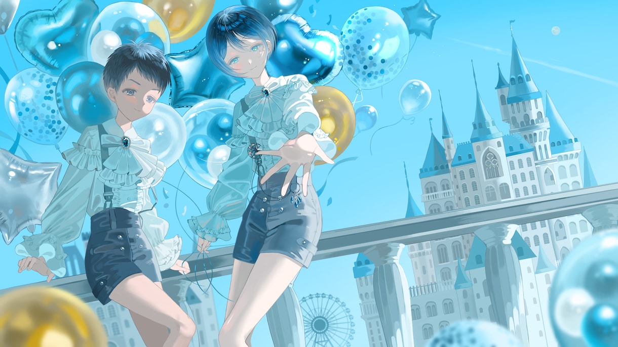 先着5枠限定価格 YouTubeサムネなど描きます 透明感ある美麗イラストならお任せ下さい！ イメージ2