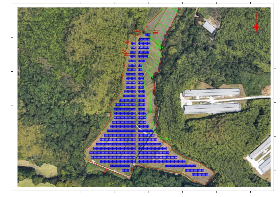 太陽光発電レイアウト図を作成します 太陽光発電のCAD図面を丁寧に作成します イメージ5