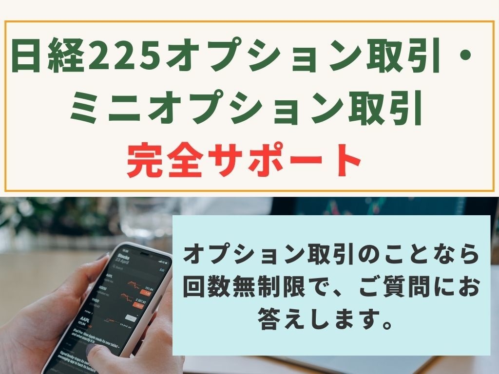 オプション・ミニオプション取引についてお答えます オプション・ミニオプション取引のお悩みに30日間サポート イメージ1
