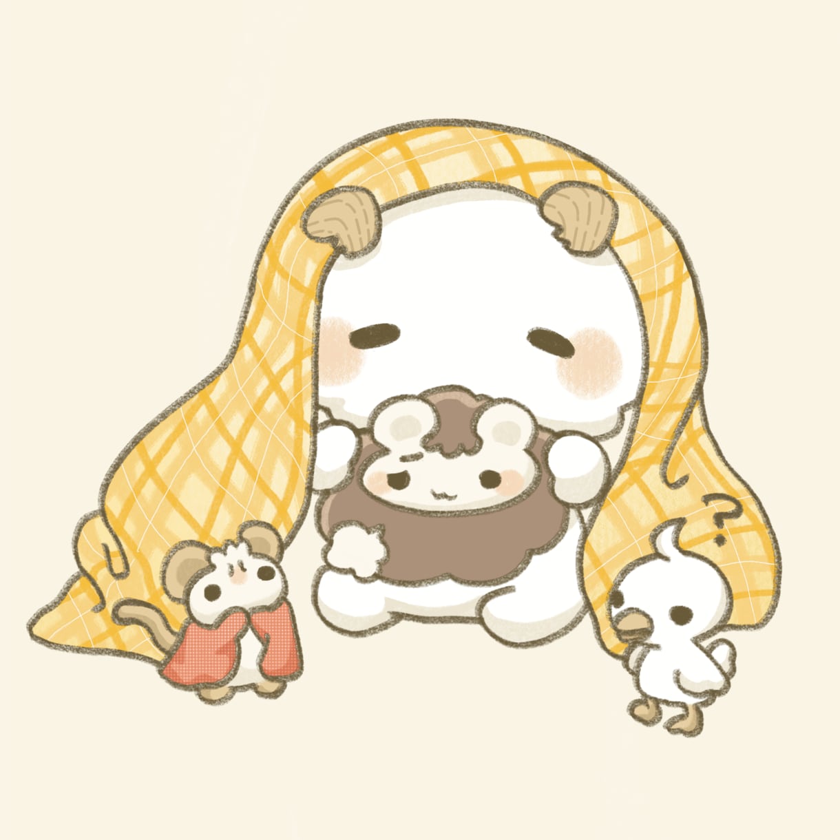 ゆるっとかわいいどうぶつのイラストを描きます ゆるふわでかわいいイラストをお求めの方へ イメージ3
