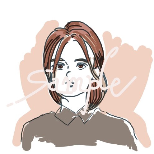 挿絵イラスト・似顔絵　描きます 色に特徴を付けたシンプルな線画です。 イメージ7
