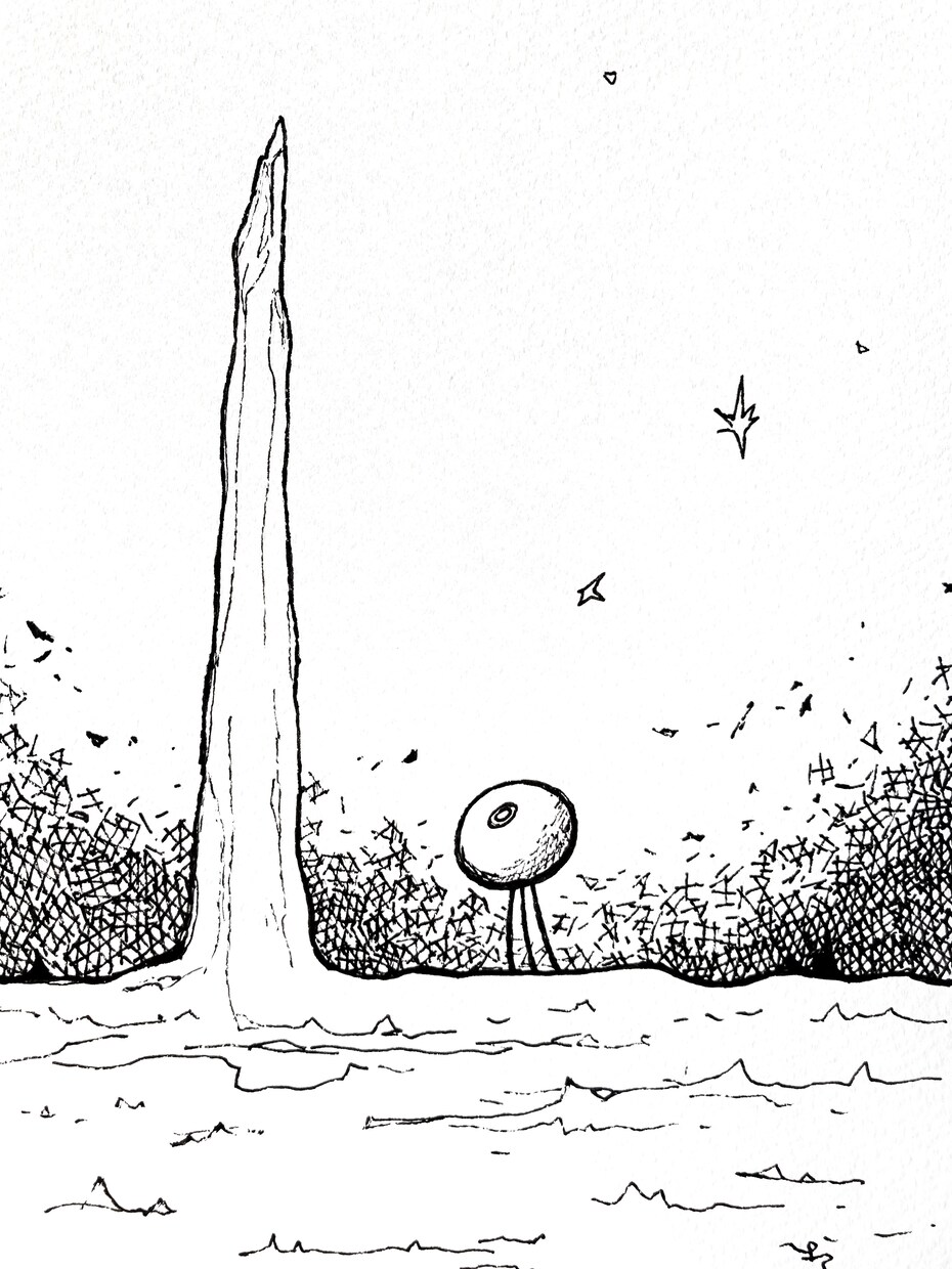 しっとりしたモノトーンイラスト描きます *.+ﾟ人物、天使、不思議生命体などの白黒イラスト*.+ﾟ イメージ6