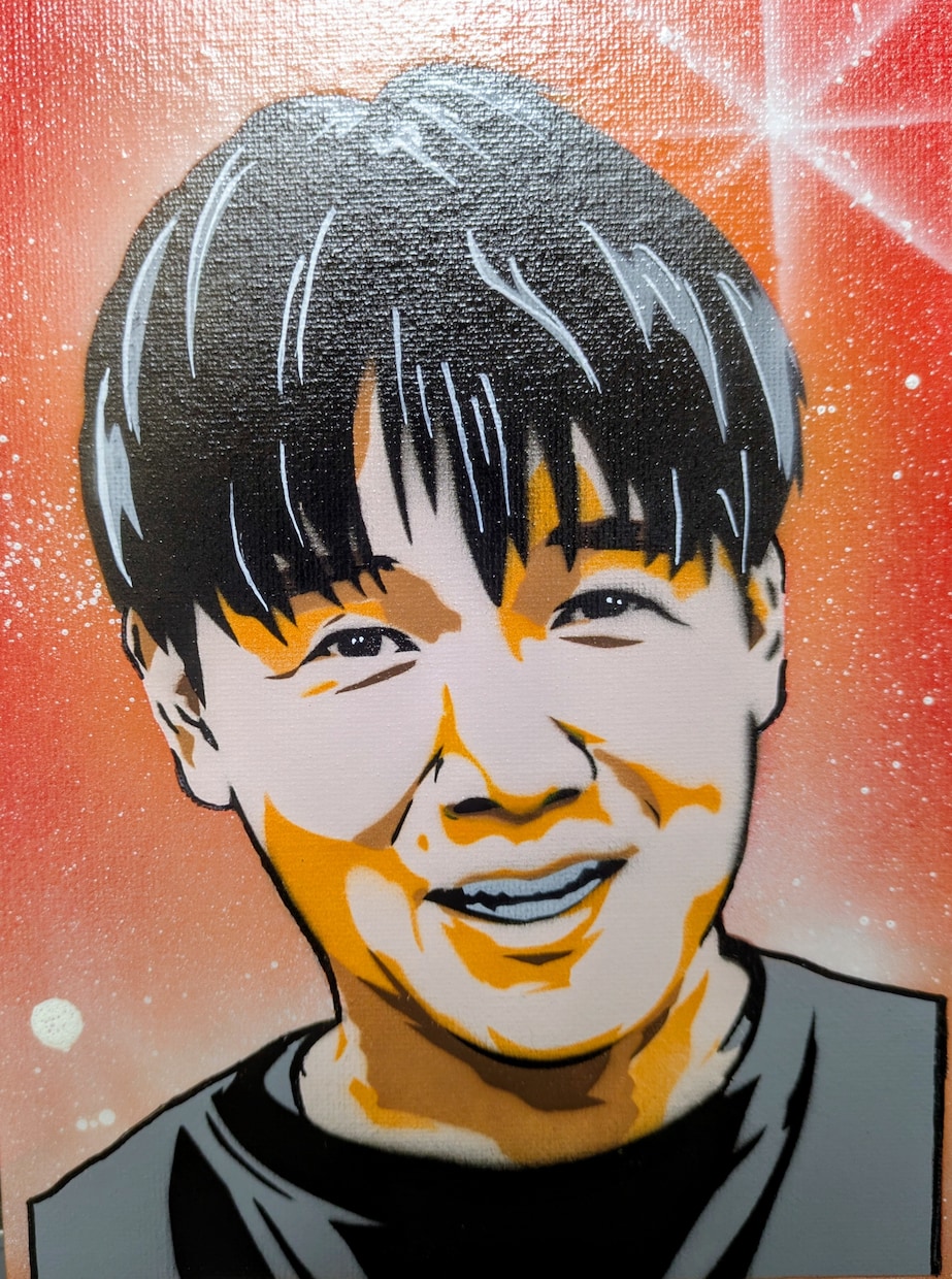 スプレーアートで似顔絵かきます 唯一無二のスプレーアート似顔絵 イメージ1