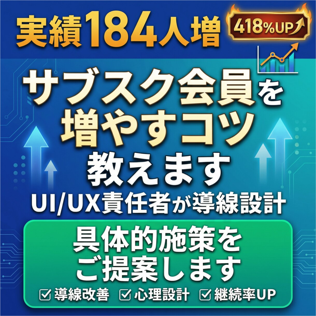 実績184人増｜サブスク会員増加のコンサルします 40万人超ECサイトのUI/UX責任者が施策提案 イメージ1