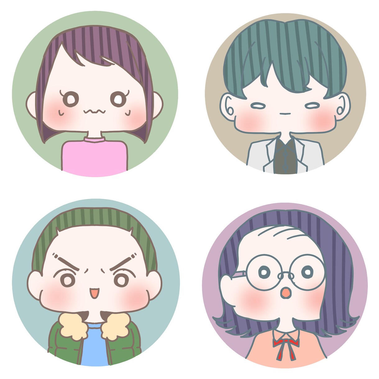 可愛いアイコンを描きます SNSなどで使用する可愛いアイコンを描きます！ イメージ2