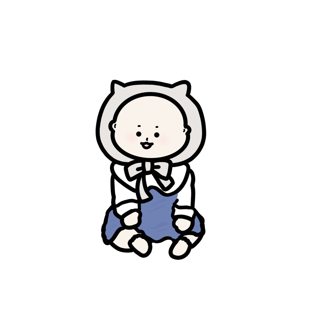 赤ちゃんのゆるい似顔絵やSNSのアイコン描きます 赤ちゃんのオリジナルゆるかわイラスト イメージ7