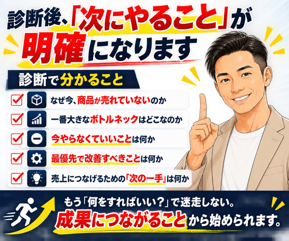 あなたの商品が売れない原因をプロが徹底診断します 商品？集客？もう迷わない！売上につながる次の一手を明確に イメージ5