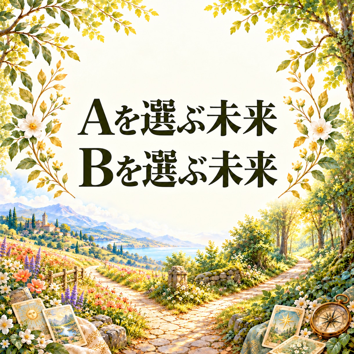 二つの選択肢の未来を霊感タロットで占います 進むか、留まるか。二つの未来から納得できる選択へ イメージ1