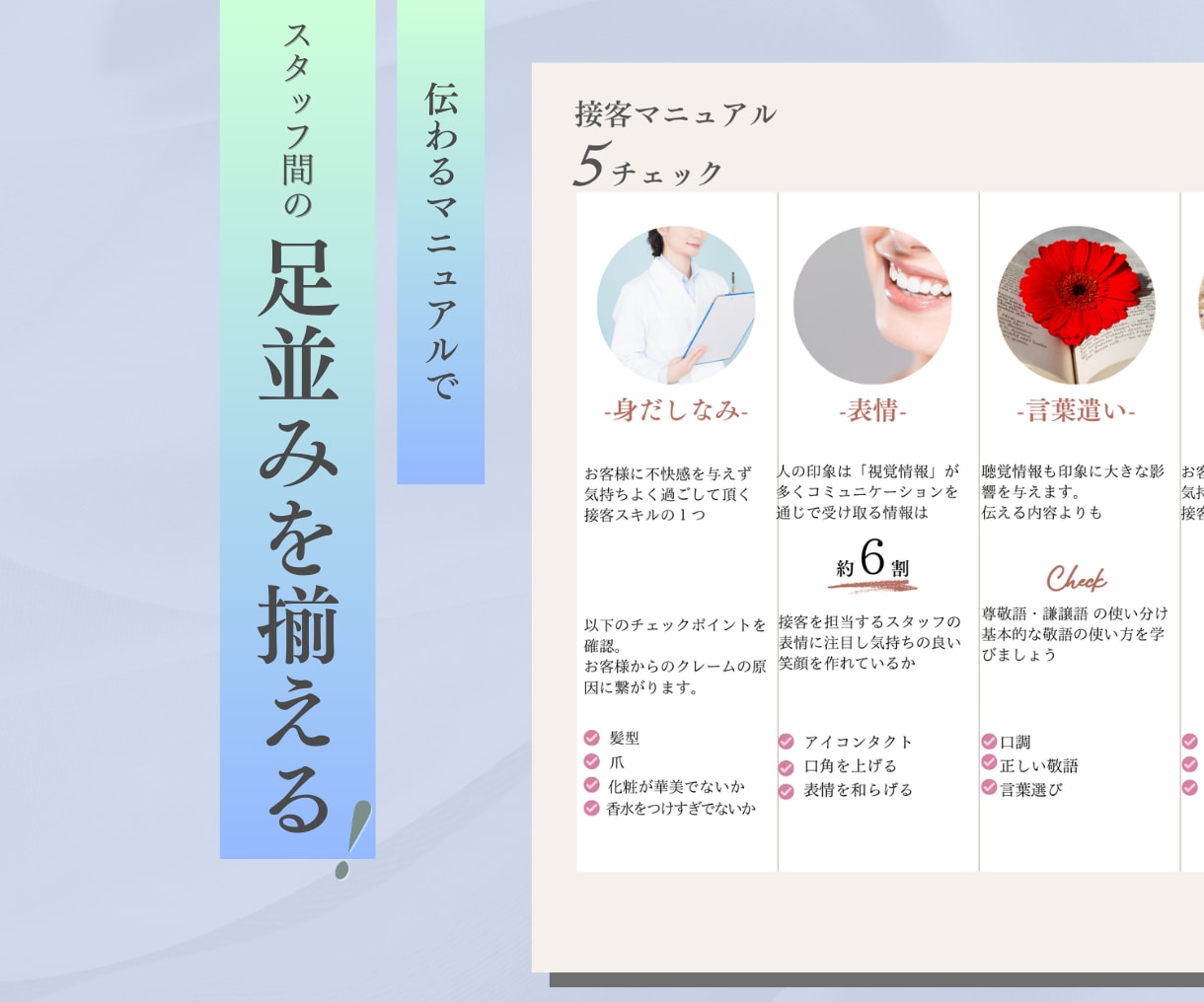 1回で伝わる！スタッフ育成マニュアル作ります 開業・事業拡大時に。忙しい経営者様に代わり育成マニュアを作成 イメージ7