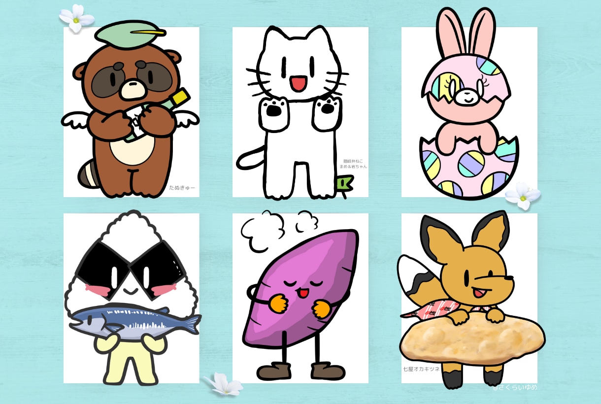 プロのデザイナーがオリジナルのゆるキャラを描きます 丸投げOK商業利用可能なキャラクターで認知度アップしませんか イメージ2