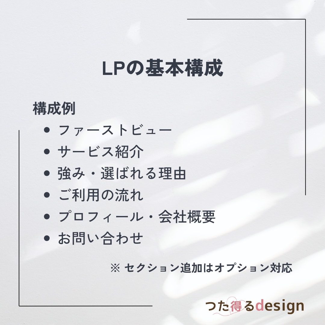 STUDIOで小規模事業者向けのLPを制作します 見た目重視ではなく内容が伝わるLPを、初期費用を抑えながら イメージ4