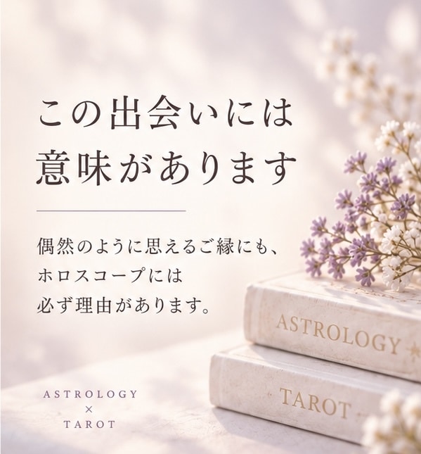 お二人の相性と、この出会いの意味を読み解きます 「なぜ惹かれるのか、そのご縁の意味を知る」 イメージ2