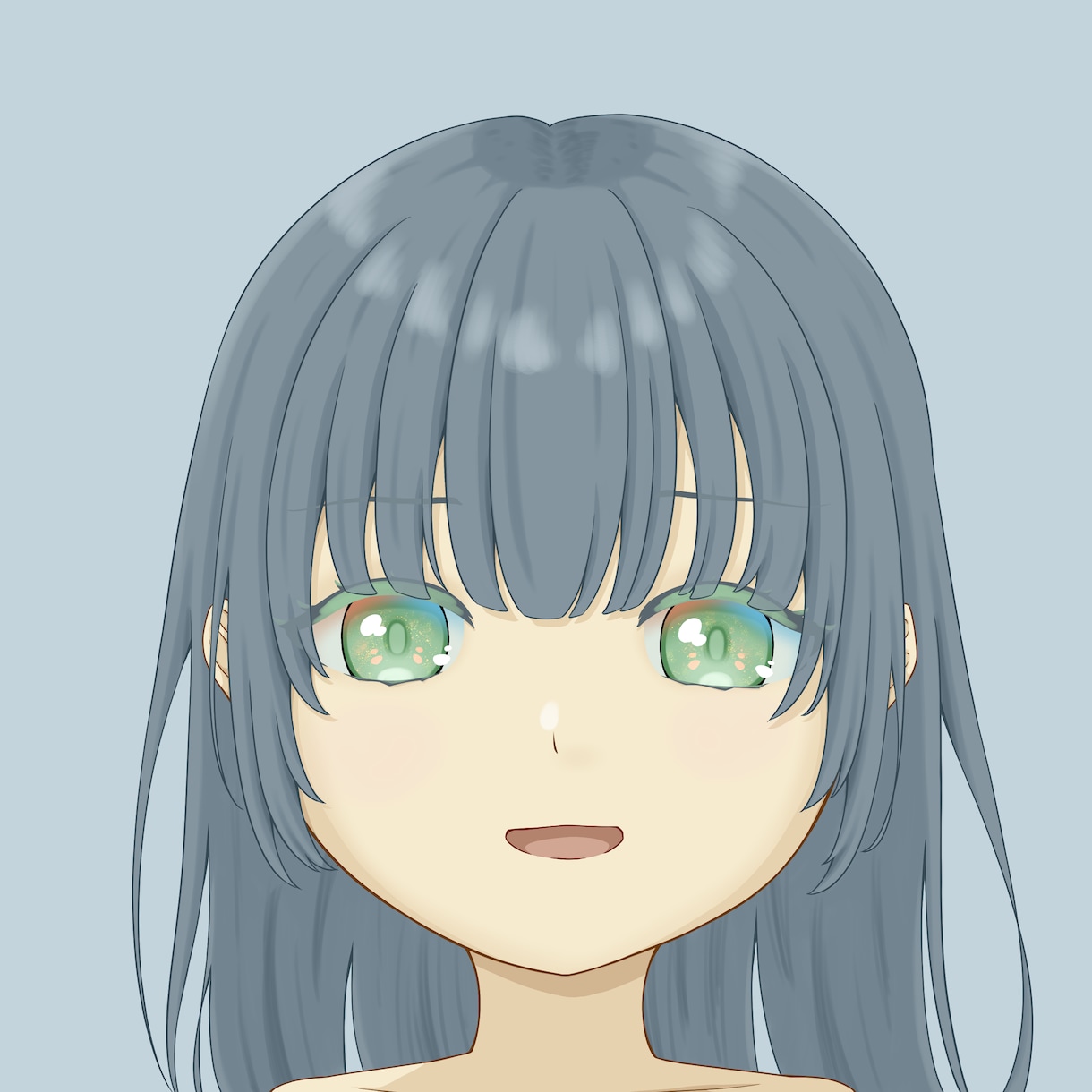 女の子の顔のアイコンイラストを制作します SNSなどのアイコンを描きます イメージ2