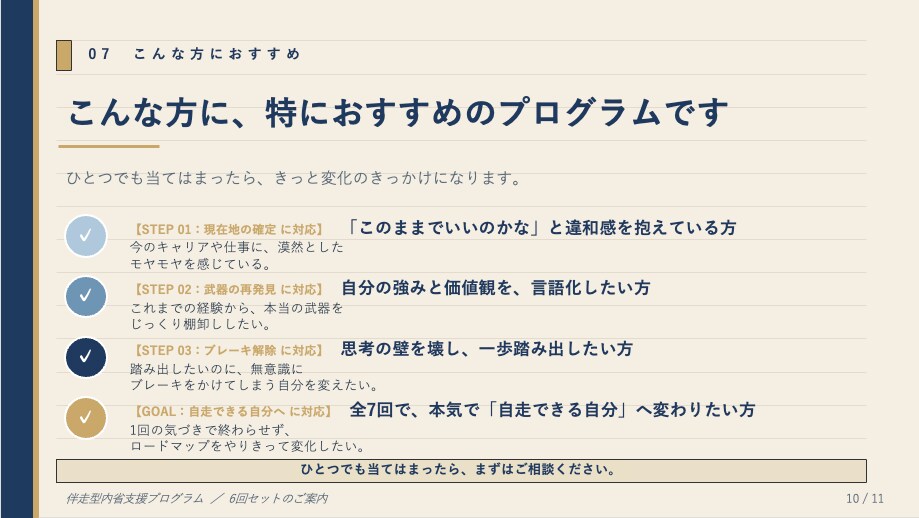 20代30代のキャリア迷いに論理と感性で伴走します MBA×人事コンサルのプロが自走できる自分へ導きます イメージ9