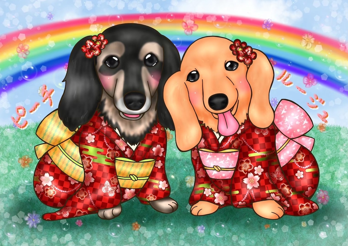ペットちゃん限定イラスト作成します 大好きなあの瞬間をイラストで残しませんか？ イメージ8