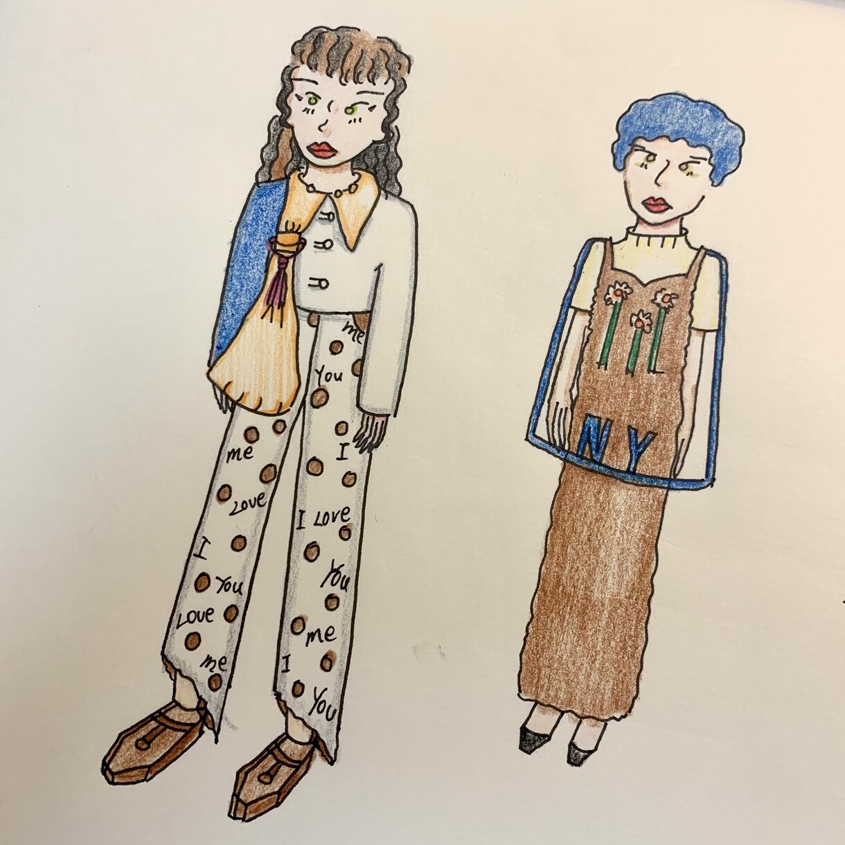 ポップな人を描きます アメリカンでポップレトロな人たち イメージ6