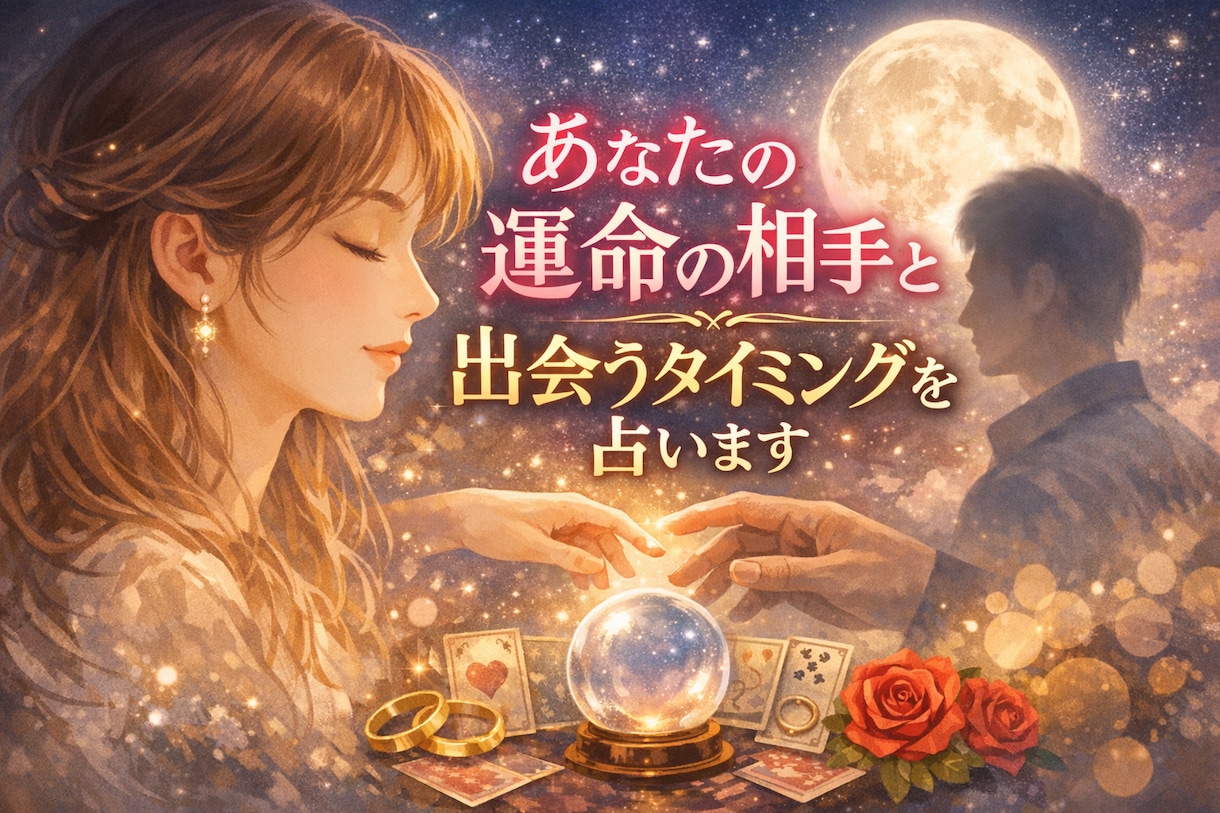 あなたの運命の相手と出会うタイミングを占います 素敵な恋ができるか不安…そんなあなたにカードからのメッセージ イメージ1