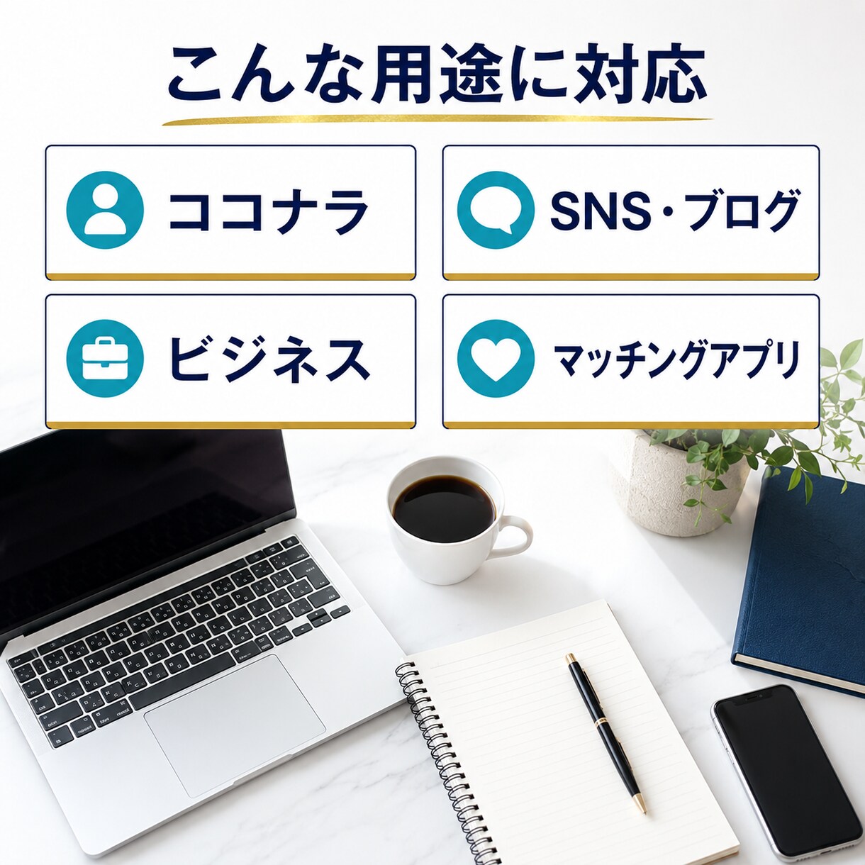 あなたの魅力が伝わるプロフィール文を作成します 質問に答えるだけで自然な自己紹介文が完成します イメージ2