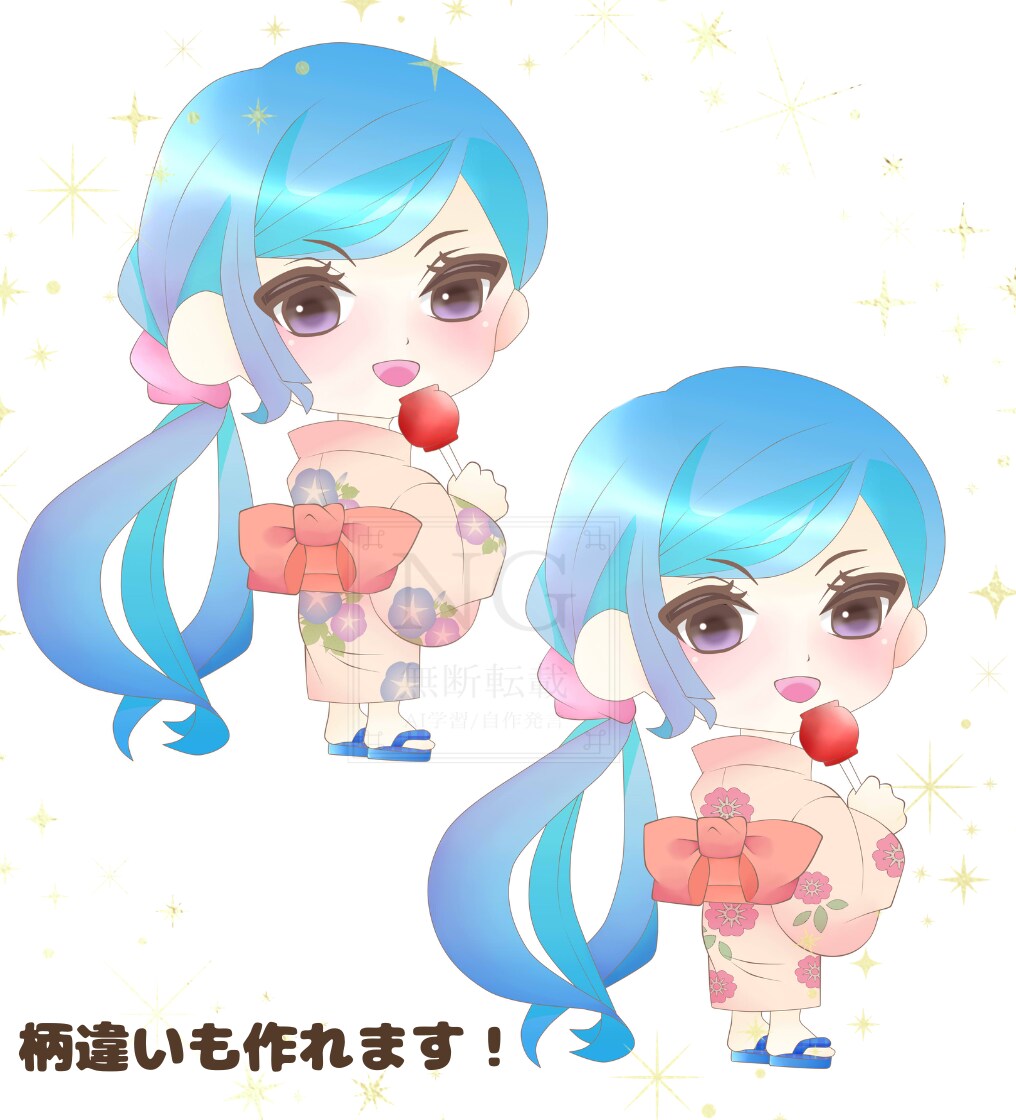 ゆるふわデフォルメ♡女の子イラスト丁寧に描きます ふんわり可愛いデフォルメ女の子をオーダーメイドで制作します！ イメージ4