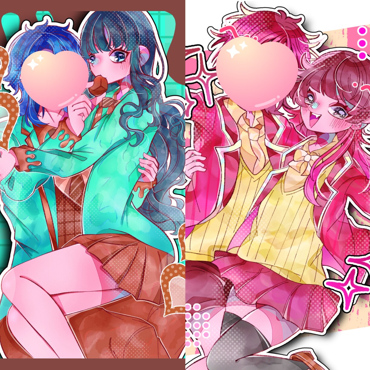 SNSで利用可！イラストを制作致します 夢絵 コテキャ コテ同お描き致します。 イメージ3