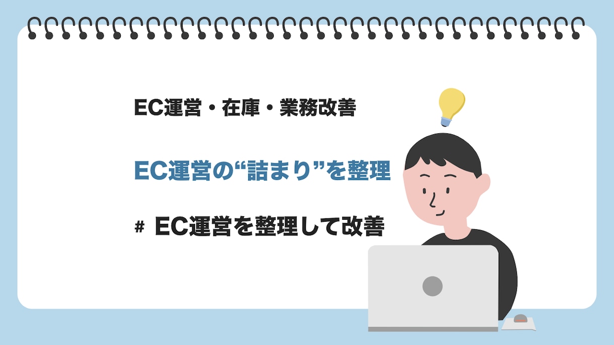 EC運営・物流・在庫オペレーションを整理します EC運営の課題を整理し、改善優先順位を明確にします イメージ1
