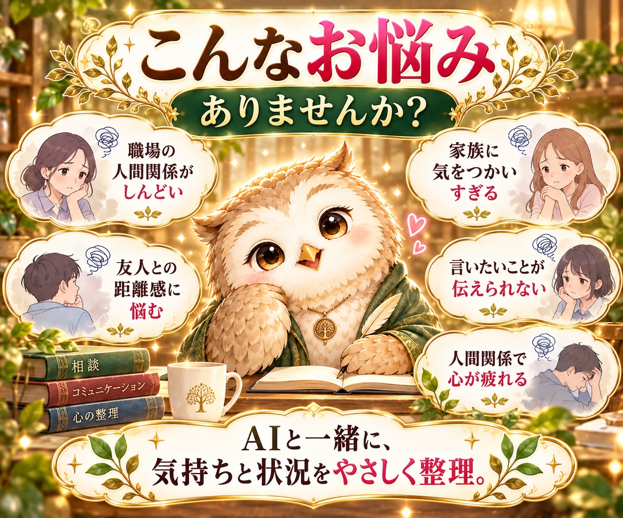 人間関係改善AIと使い方PDFをお届けします 職場・友人・家族のモヤモヤ整理に！質問例付き イメージ2