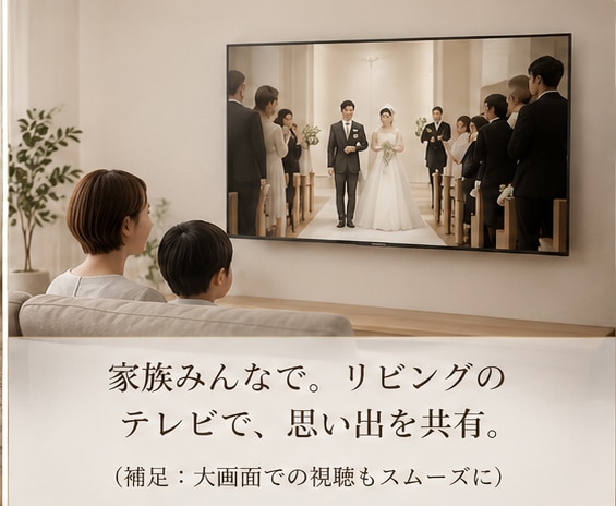 最短即日！結婚式DVDをスマホへ。MP4変換します 思い出を手のひらに。iPhoneやスマホでいつでも感動を再生 イメージ2