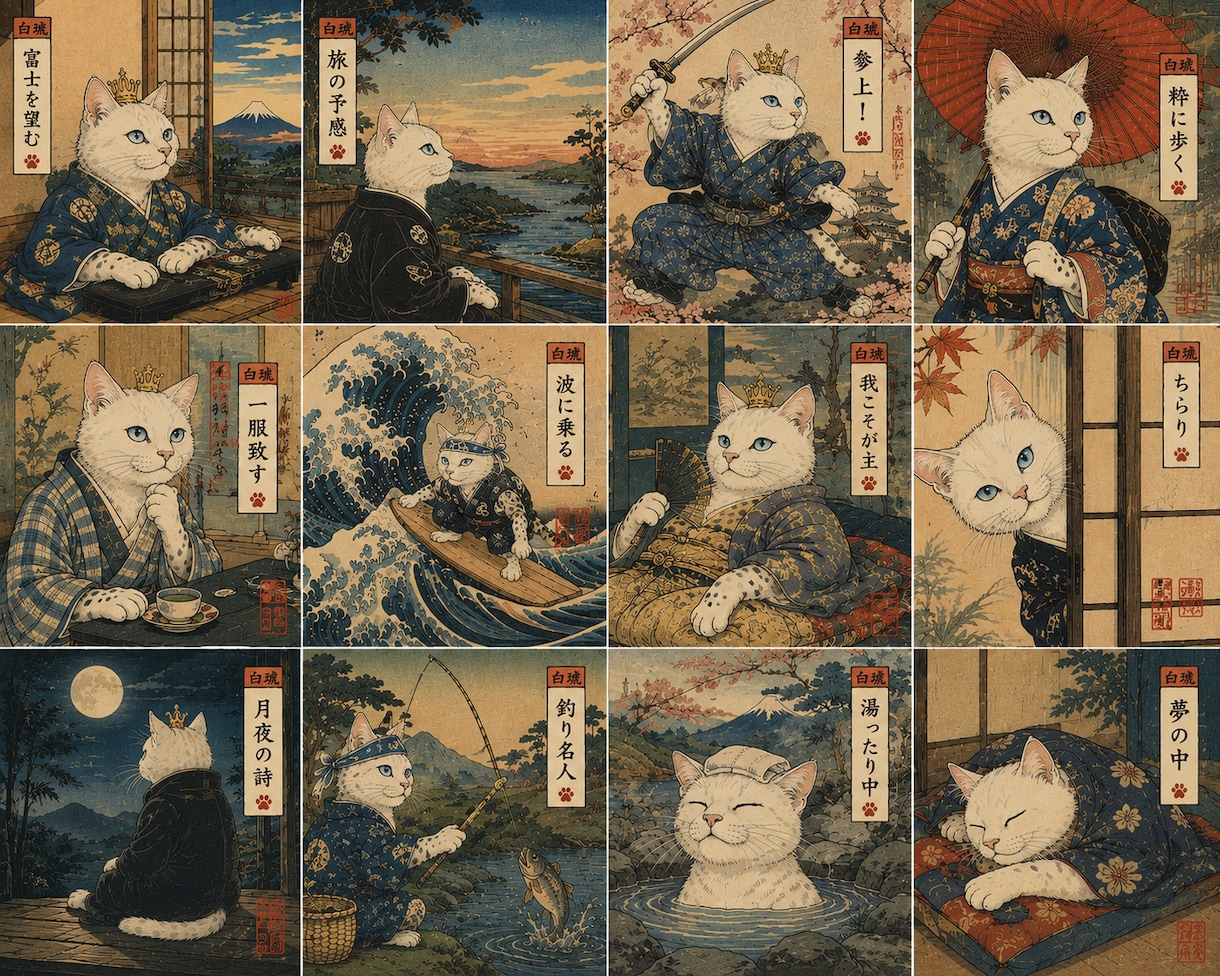 愛するペットを5種類のイラストにします 写真1枚から5つの世界へ！うちの子アートセット イメージ6