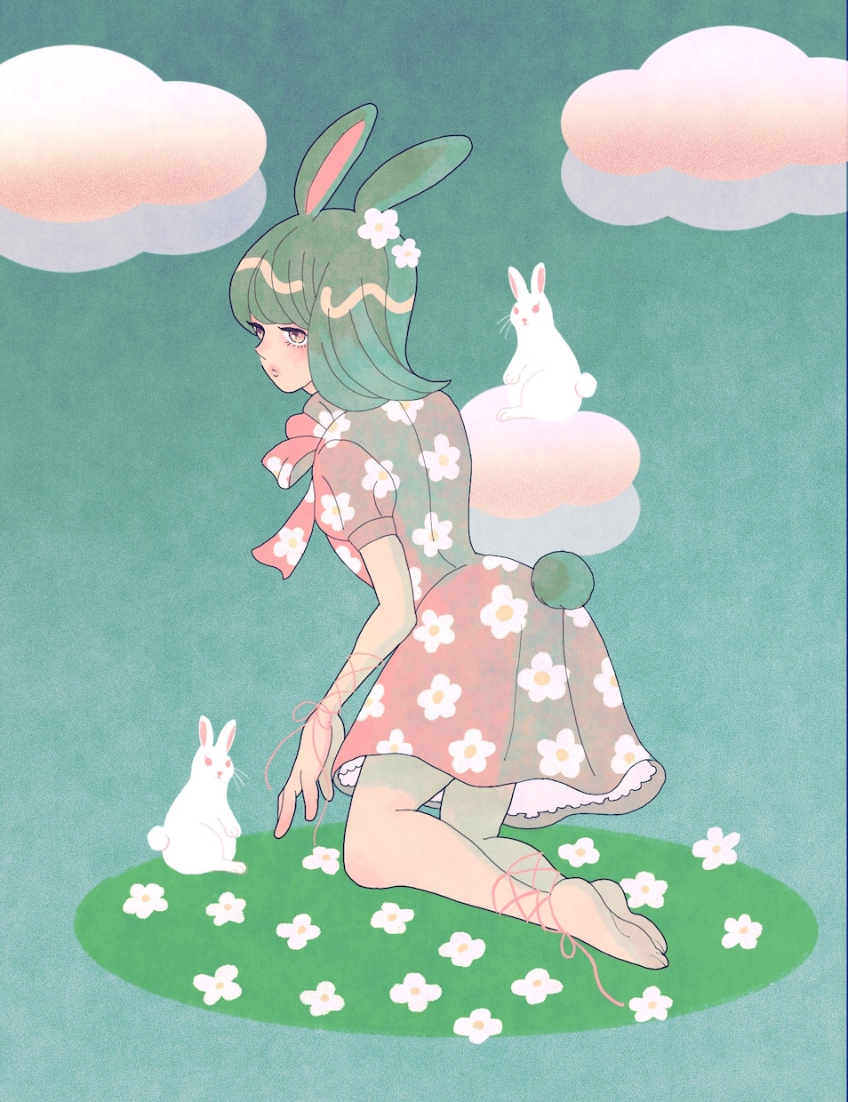 柔らかい雰囲気のイラスト制作します 1枚絵、アイコン、配信イラスト、MV等に使える！ イメージ5