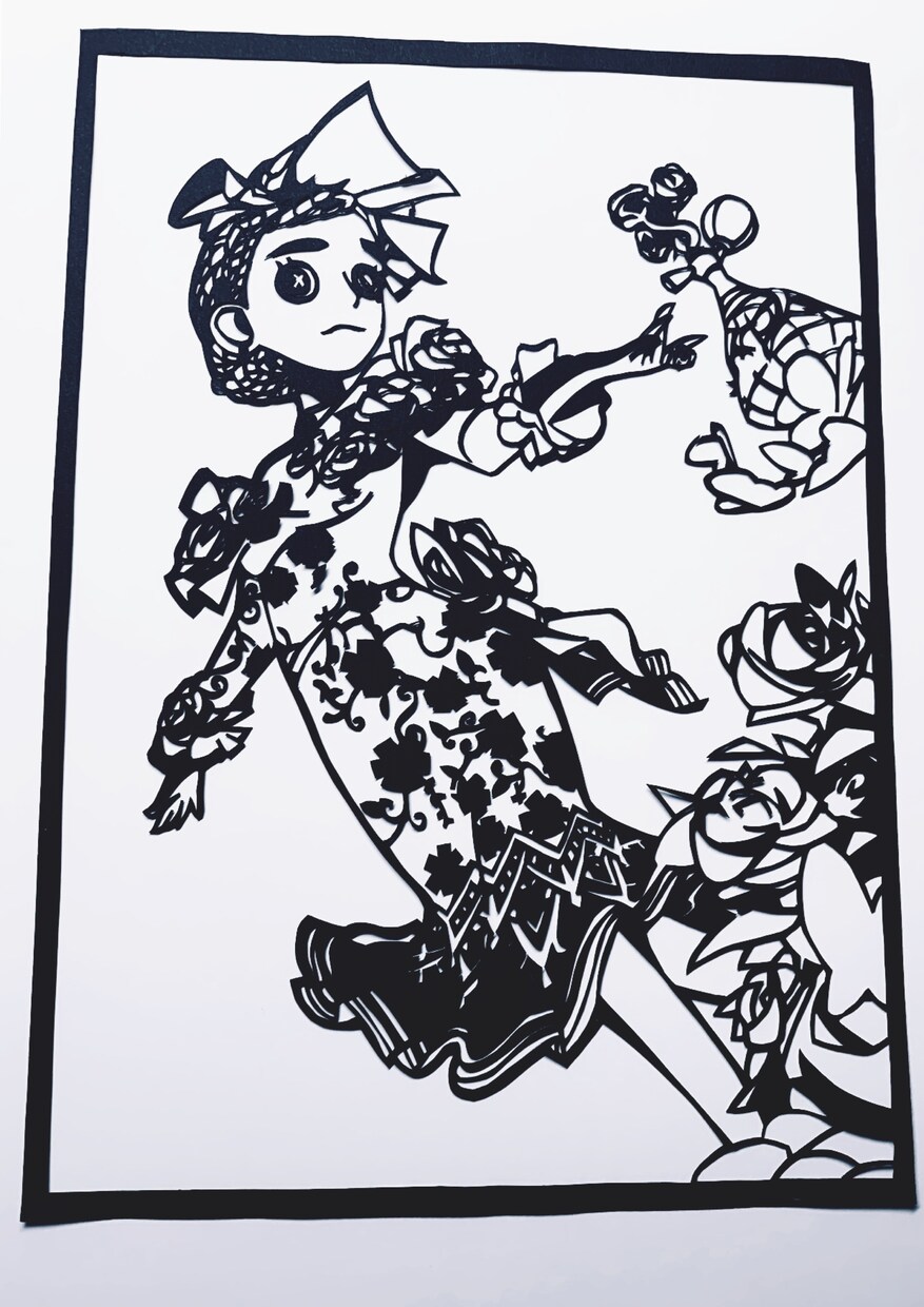 色々な切り絵を作ります 風景やイラストを黒い画用紙1枚を使って表現します イメージ4