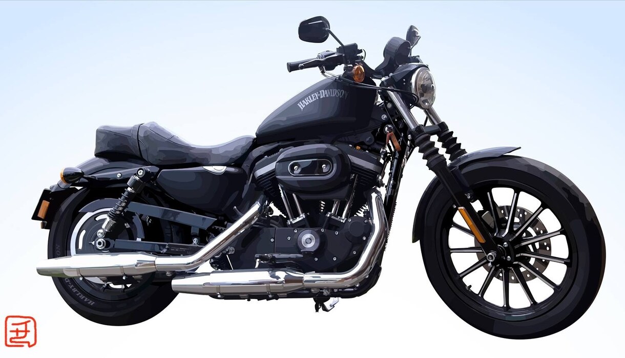 車、バイクなどのイラスト描きます 何かの記念にいかがでしょうか？ イメージ3