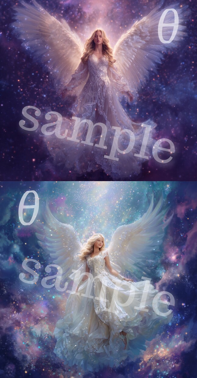 オリジナル守護天使画像＆メッセージをお届けします あなただけの守護天使＆メッセージを美しいAIアートでお届け イメージ1
