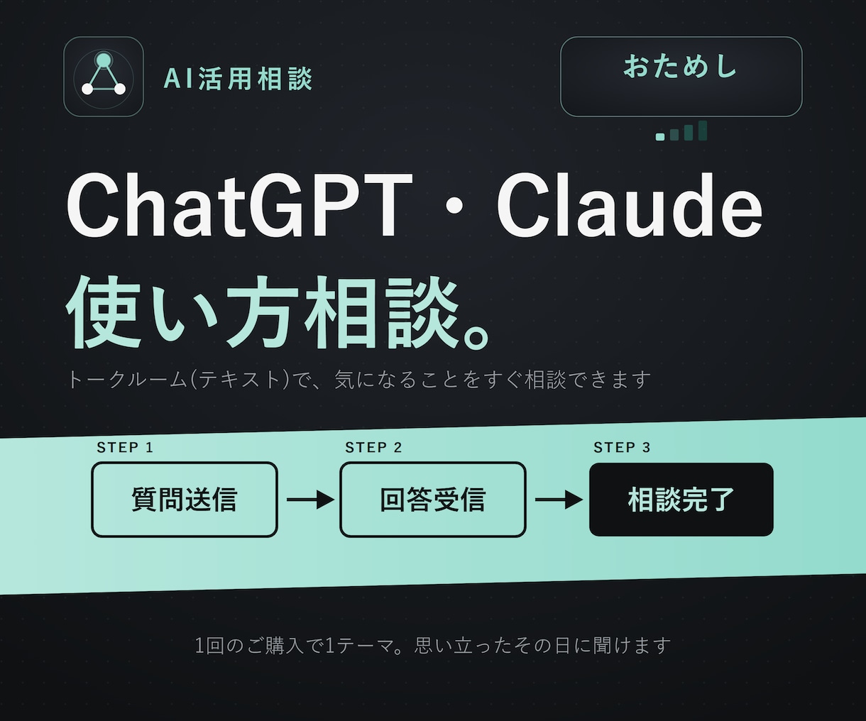 ChatGPT・Claudeの使い方に答えます 初期設定・ツール選び・エラーの疑問に イメージ1