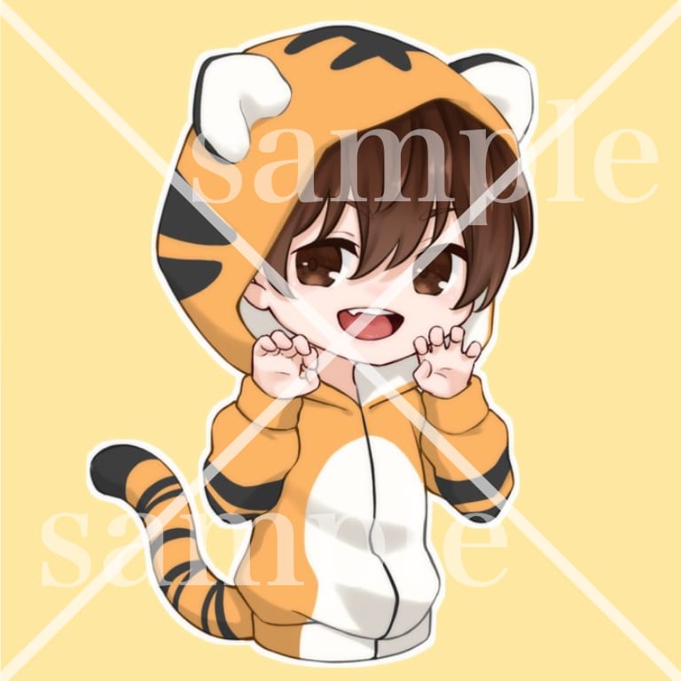 可愛いミニキャラのアイコンやヘッダーお描きします 可愛く癒されるミニキャラのSNSアイコン、ヘッダー提供します イメージ2