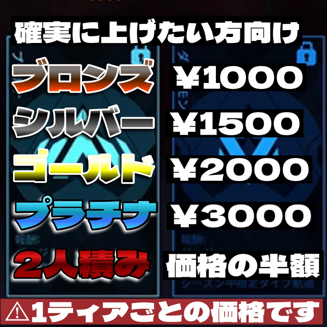 マスター以上グループがAPEX同行受け付けます アリーナpred.バトロワマスター経験者複数人で回します。 イメージ3
